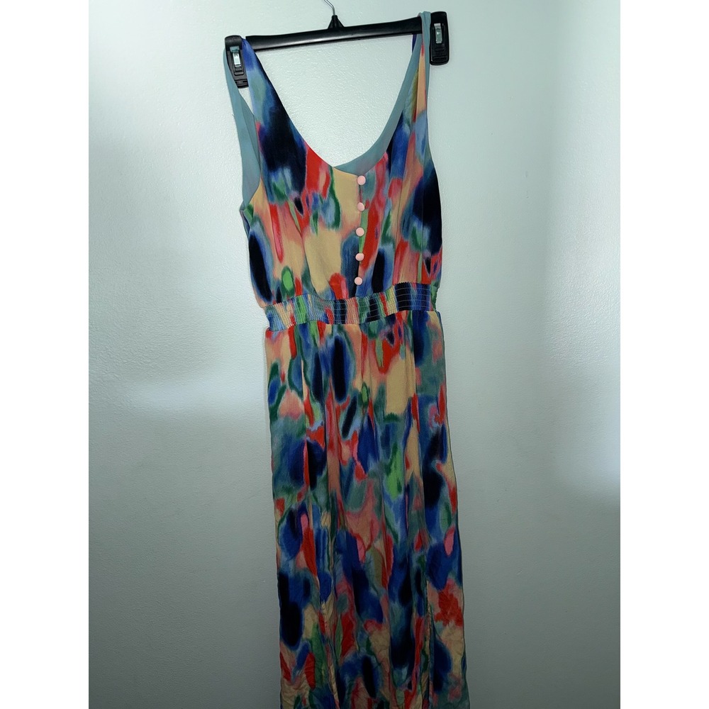 Maeve Anthropologie Women's Sleeveless Floral Maxi Dress Summer Casual Colorful